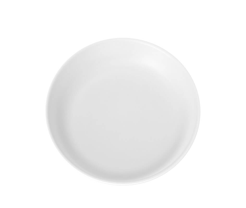 Assiette Plate Incassable blanche ø 21cm (Lot de 6) 
