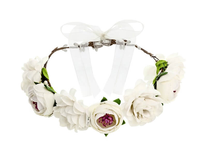 Couronne de Fleurs Blanches ø 17cm