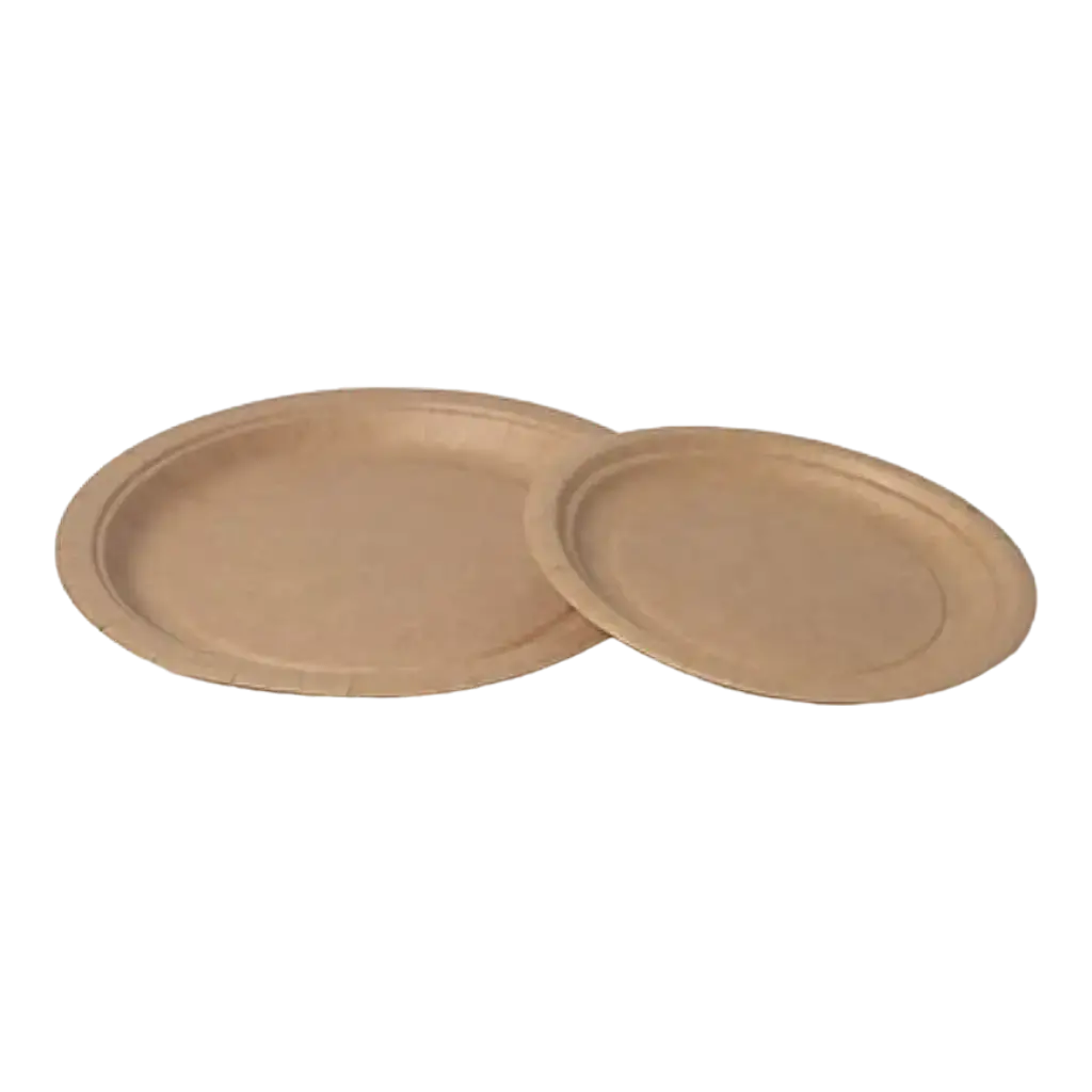 Assiette Carton Kraft ø 18cm (Lot de 50)