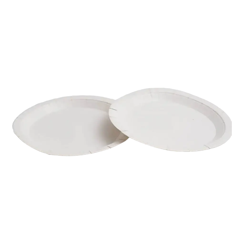 Assiette Carton Blanche ø 22cm (Lot de 50)