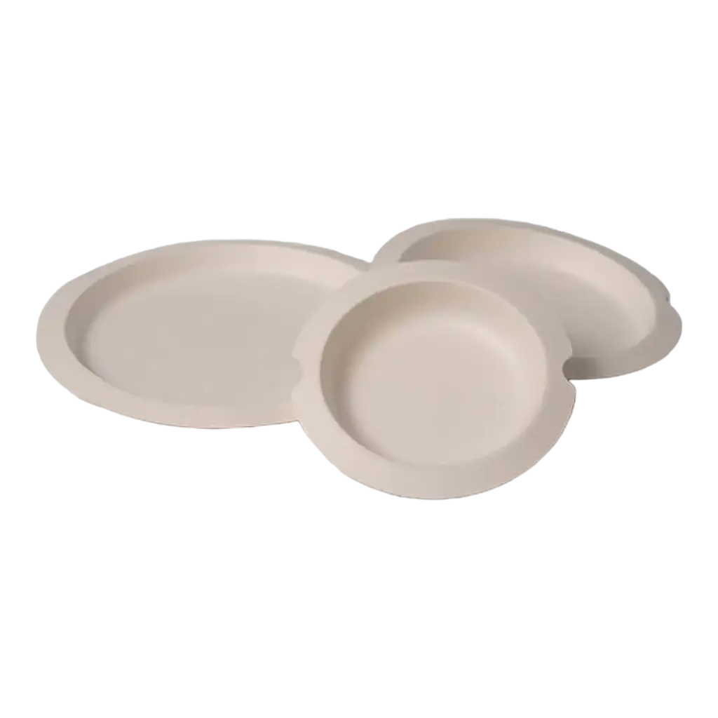 Assiette Blanche canne à Sucre ø20cm (Lot de 12)