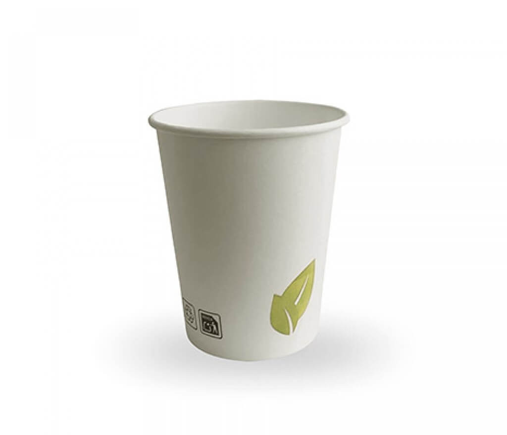 1000 Bicchieri Di Carta Caffè Da Asporto Topline - 200 Ml (8oz) - Robusti E Con Scritta Coffee, Tea, Hot Chocolate