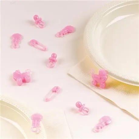 Confettis de Table Baby Shower Fille (Lot de 25) 