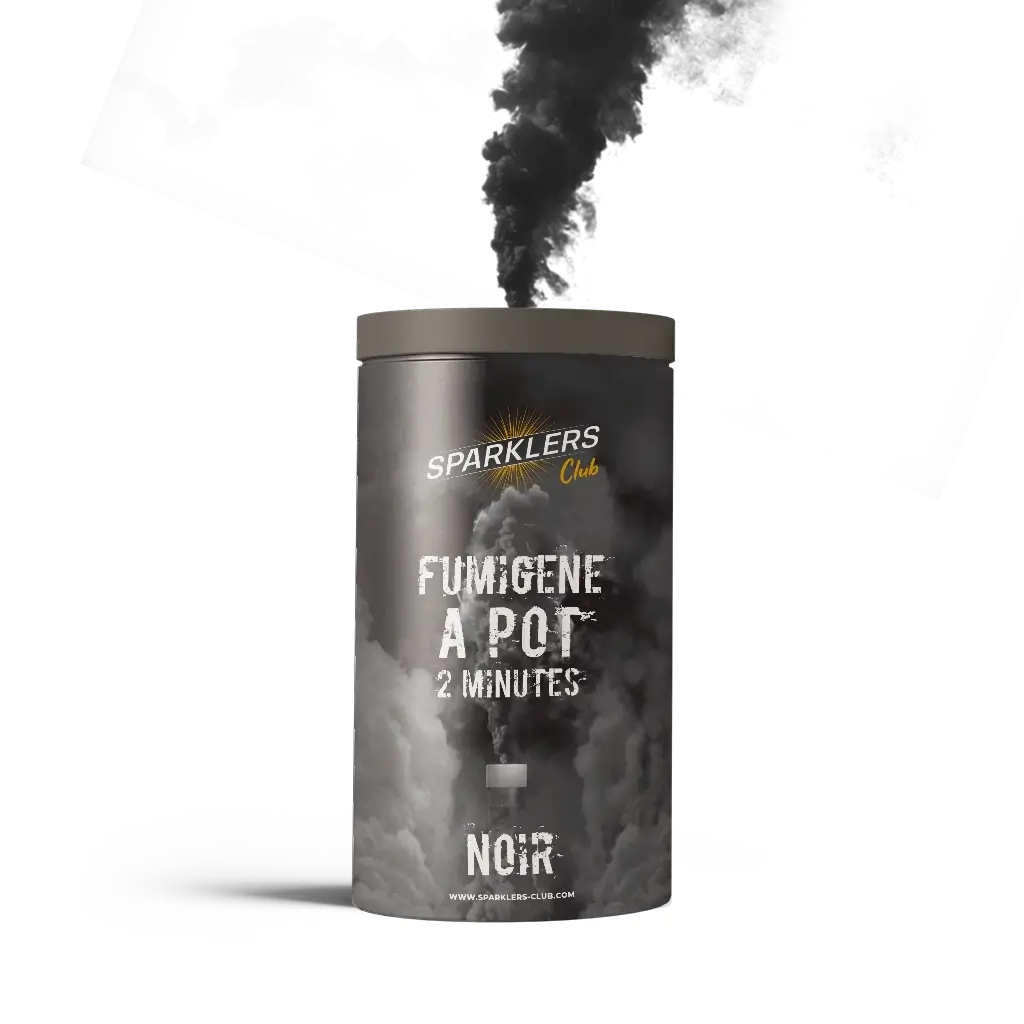 Gros Pot Fumigène 2 Minutes Noir