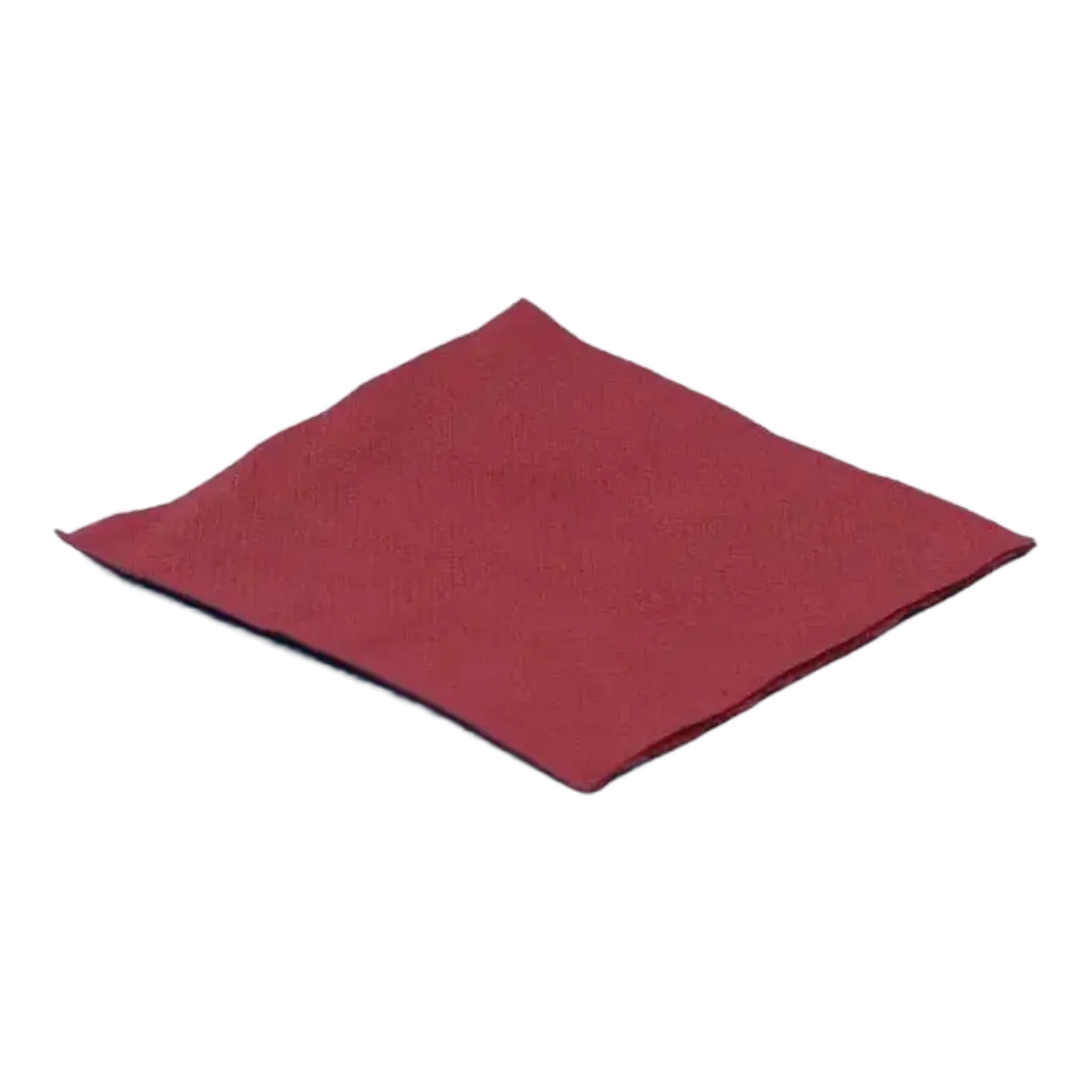 Serviette Cocktail Micro Point 20x20cm Bordeaux (Lot de 100)