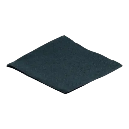 Serviette Cocktail Micro Point 20x20cm Noire (Lot de 100)