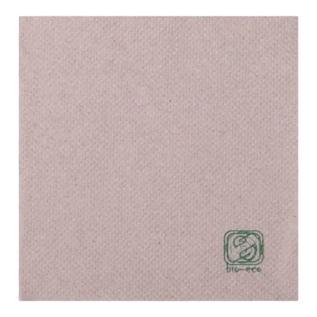 Serviette Cocktail Micro Point 20x20cm Naturel (Lot de 100)