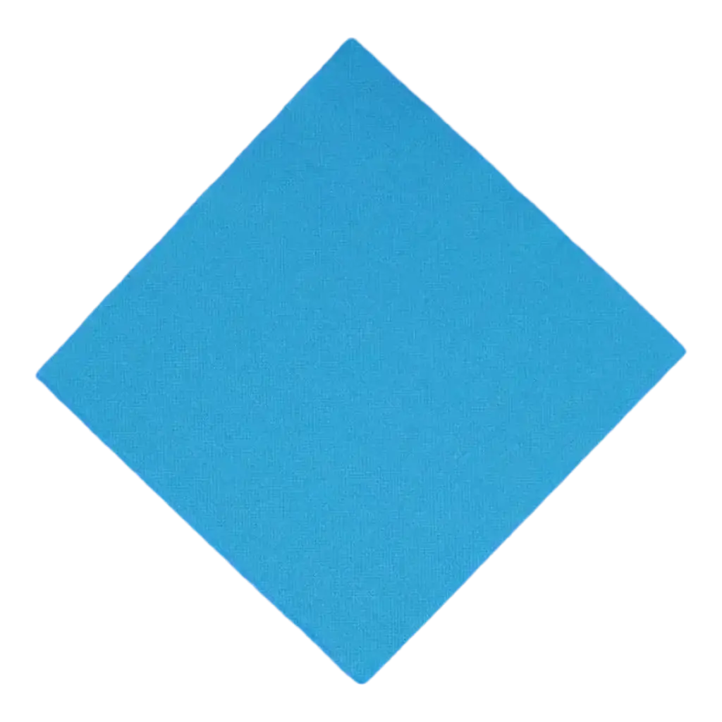 Serviette Point à Point 38x38cm Turquoise (Lot de 40)