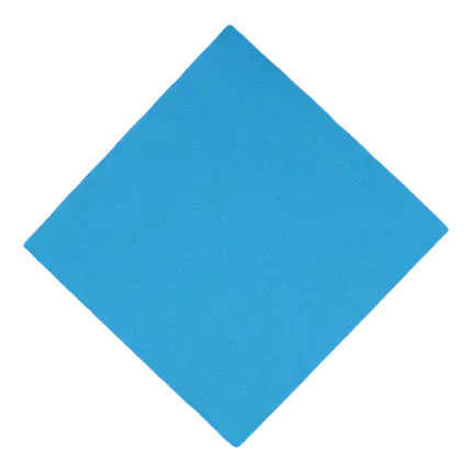 Serviette Point à Point 38x38cm Turquoise (Lot de 40)