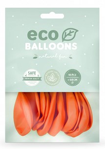 Lot de 10 Ballons de Baudruche Biodégradable Orange 