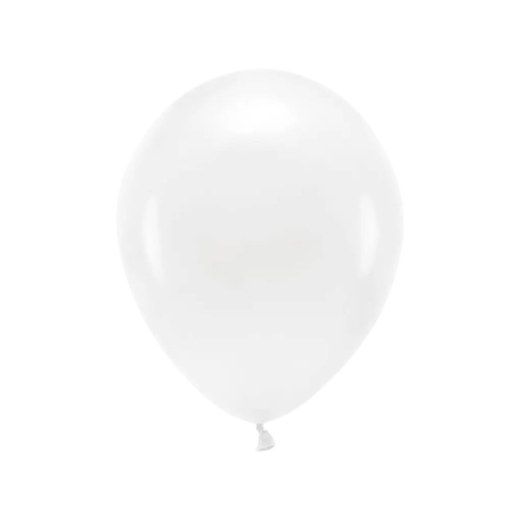 Lot de 10 Ballons de Baudruche Biodégradables Blancs 