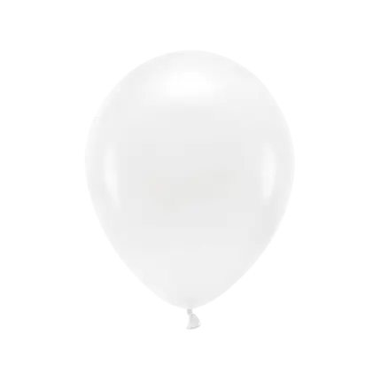 Lot de 10 Ballons de Baudruche Biodégradables Blancs 