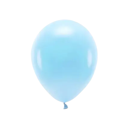 Lot de 10 Ballons de Baudruche Biodégradables Bleu Clair