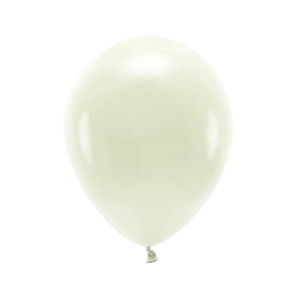 Lot de 10 Ballons de Baudruche Biodégradable Crème