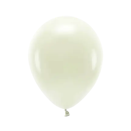 Lot de 10 Ballons de Baudruche Biodégradable Crème