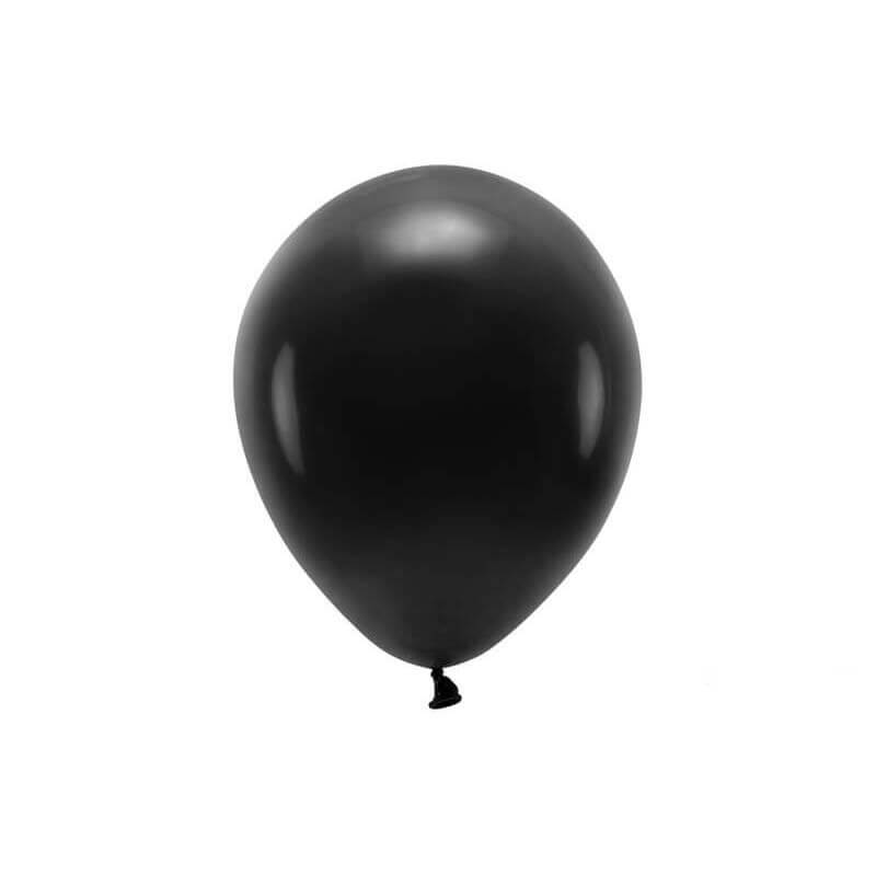 Lot de 10 Ballons de Baudruche Biodégradable Noirs