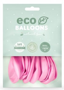 Lot de 10 Ballons de Baudruche biodégradable Rose Clair