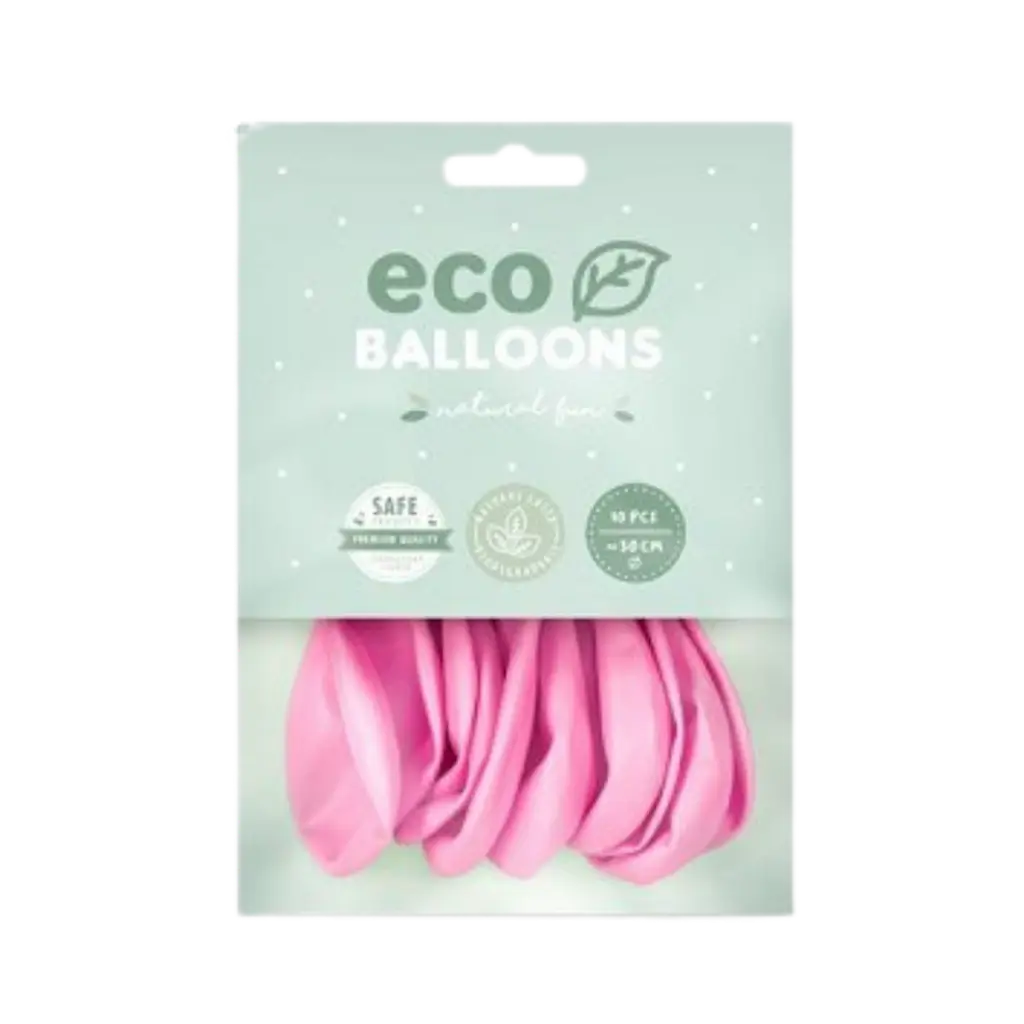 Lot de 10 Ballons de Baudruche biodégradable Rose Clair