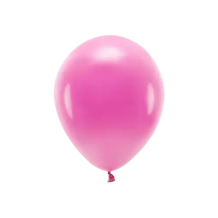 Lot de 10 Ballons de Baudruche Biodégradable Rose Foncé
