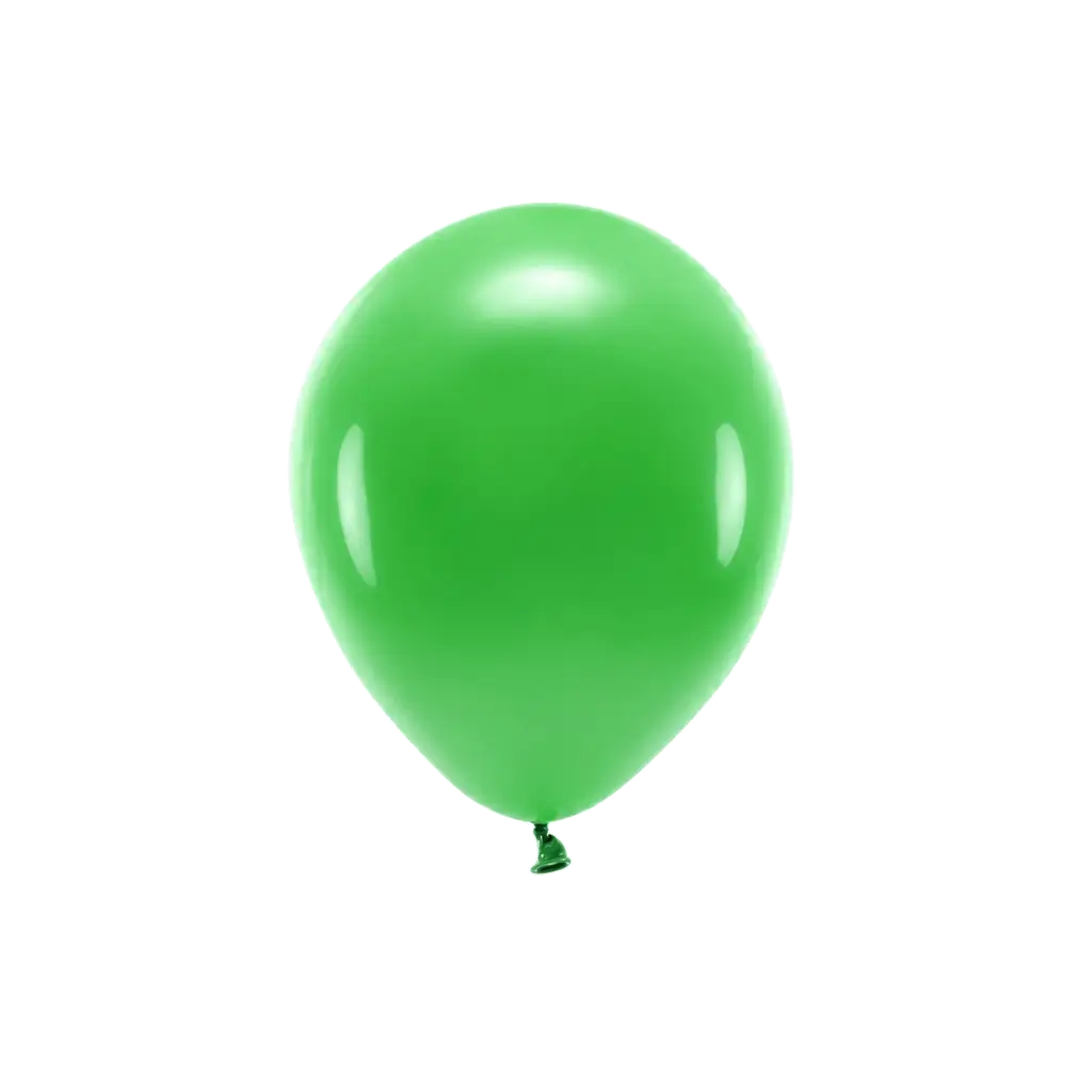 Lot de 10 Ballons de Baudruche Biodégradable Verts