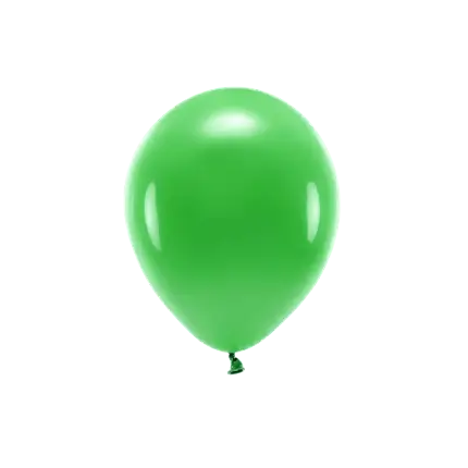 Lot de 10 Ballons de Baudruche Biodégradable Verts