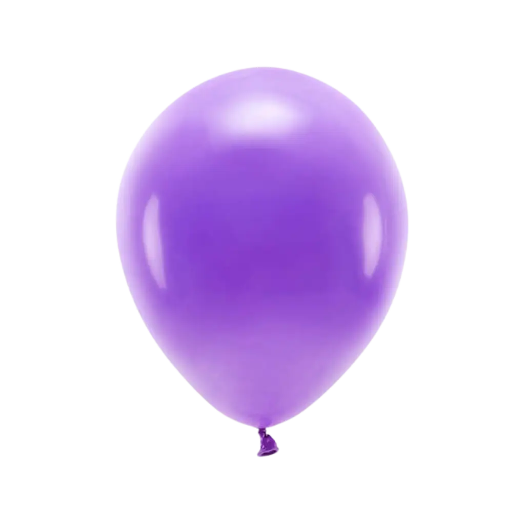 Lot de 10 Ballons de Baudruche Biodégradable Violets