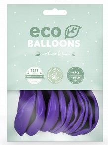 Lot de 10 Ballons de Baudruche Biodégradable Violets