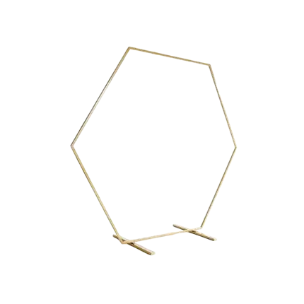 Structure Arche de Ballons Métal Or ø 2mètres