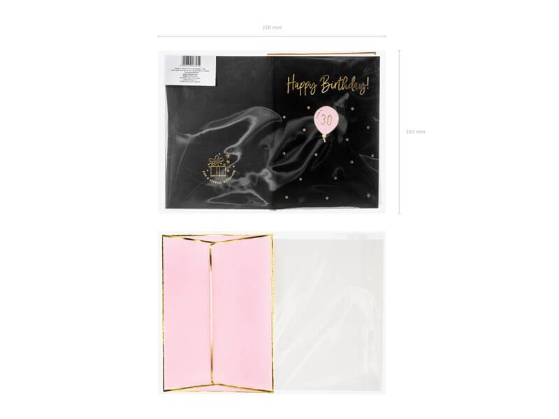 CARTE ANNIVERSAIRE BROCHE 30 ANS