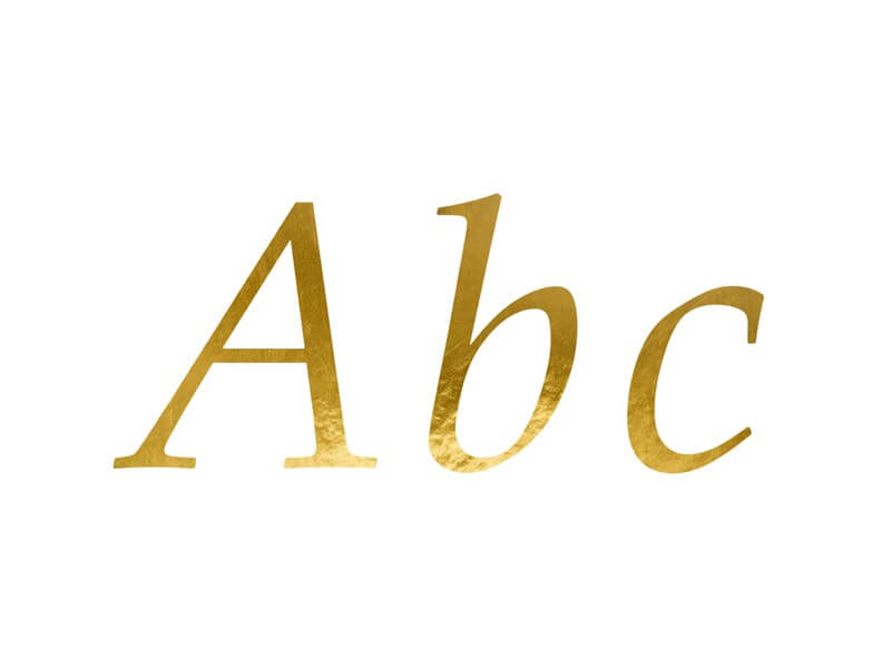 LETTRES STICKERS GOLD 