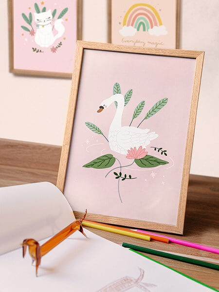 Bloc dessin "Cygne" A4