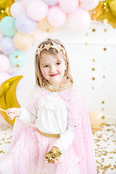 Cape Costume Princesse Rose : Anniversaire Princesse sur Sparklers Club