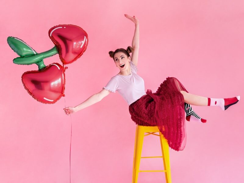 Ballon Aluminium Cerises