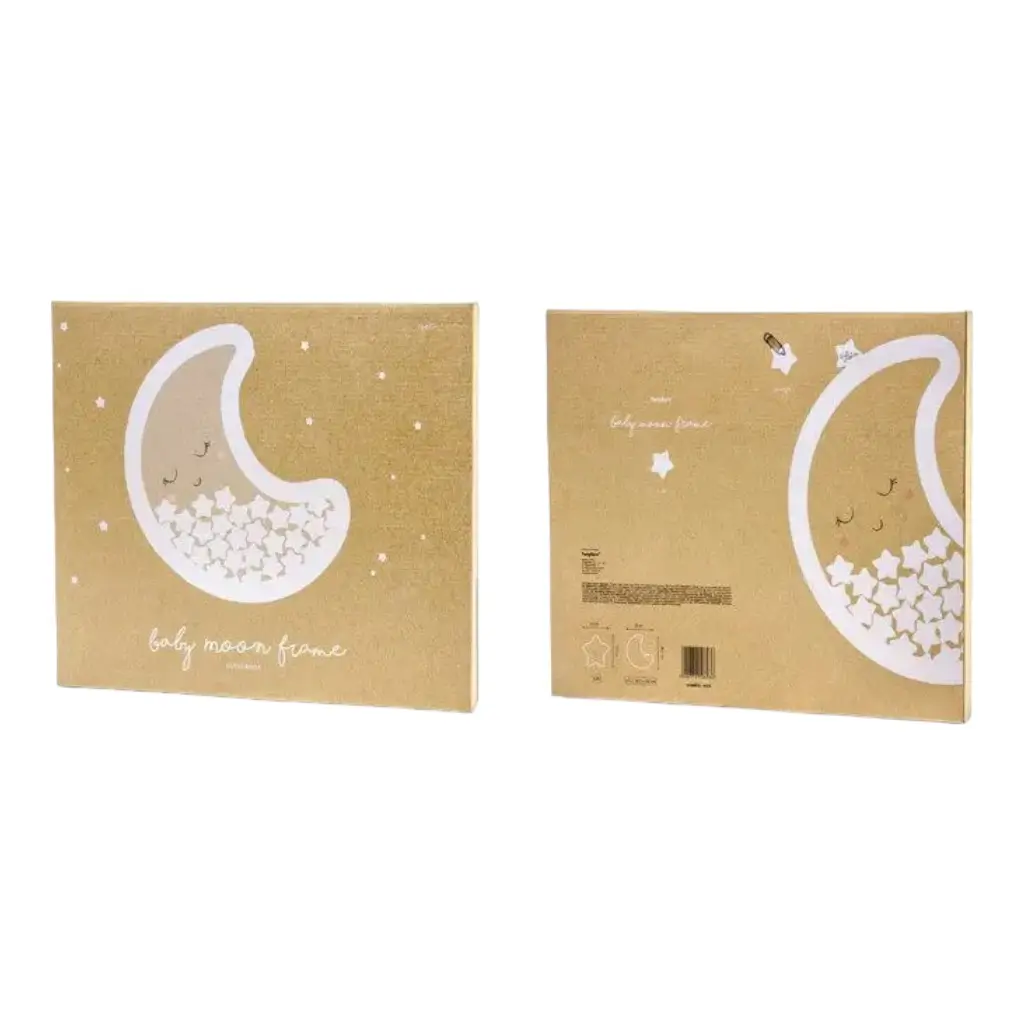 Livre d'Or en Bois Forme Lune 