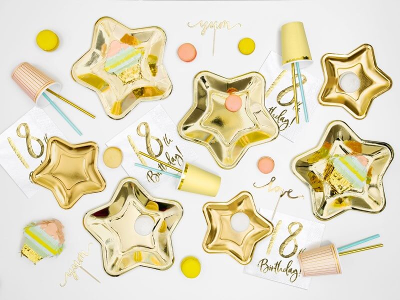 Assiette "Little Star" Gold (lot de 6) 