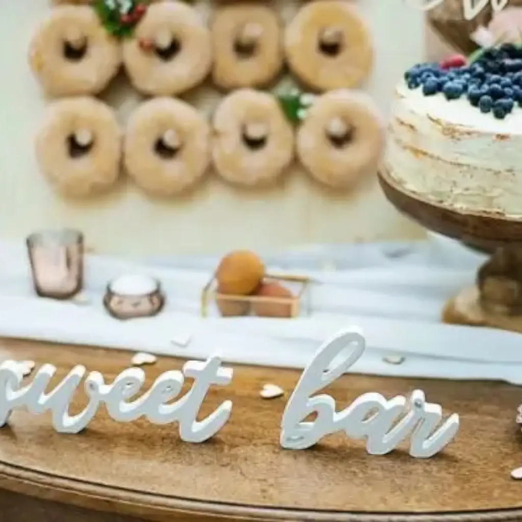 Lettres "Sweet Bar" Blanc