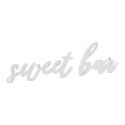Lettres Sweet Bar Blanc