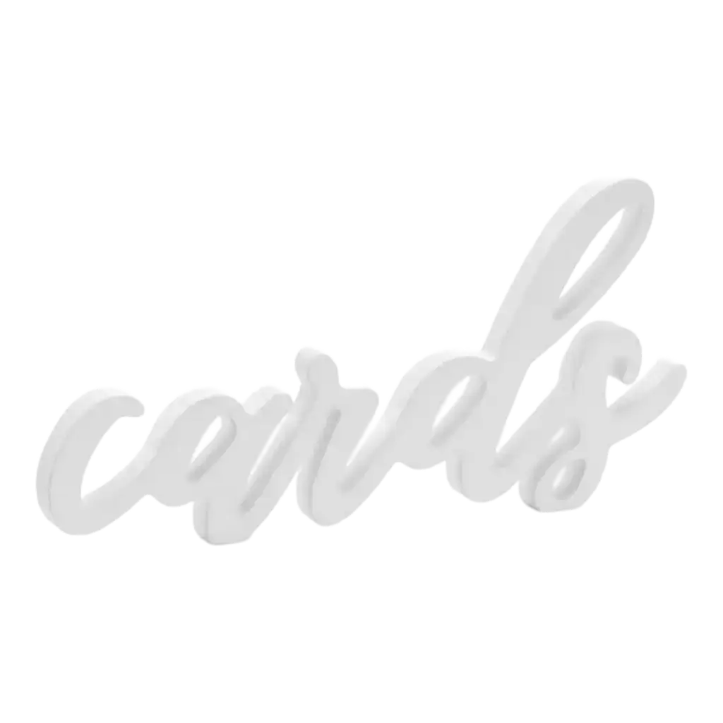 Lettres Cards Blanc 