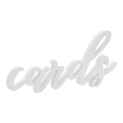 Lettres Cards Blanc 