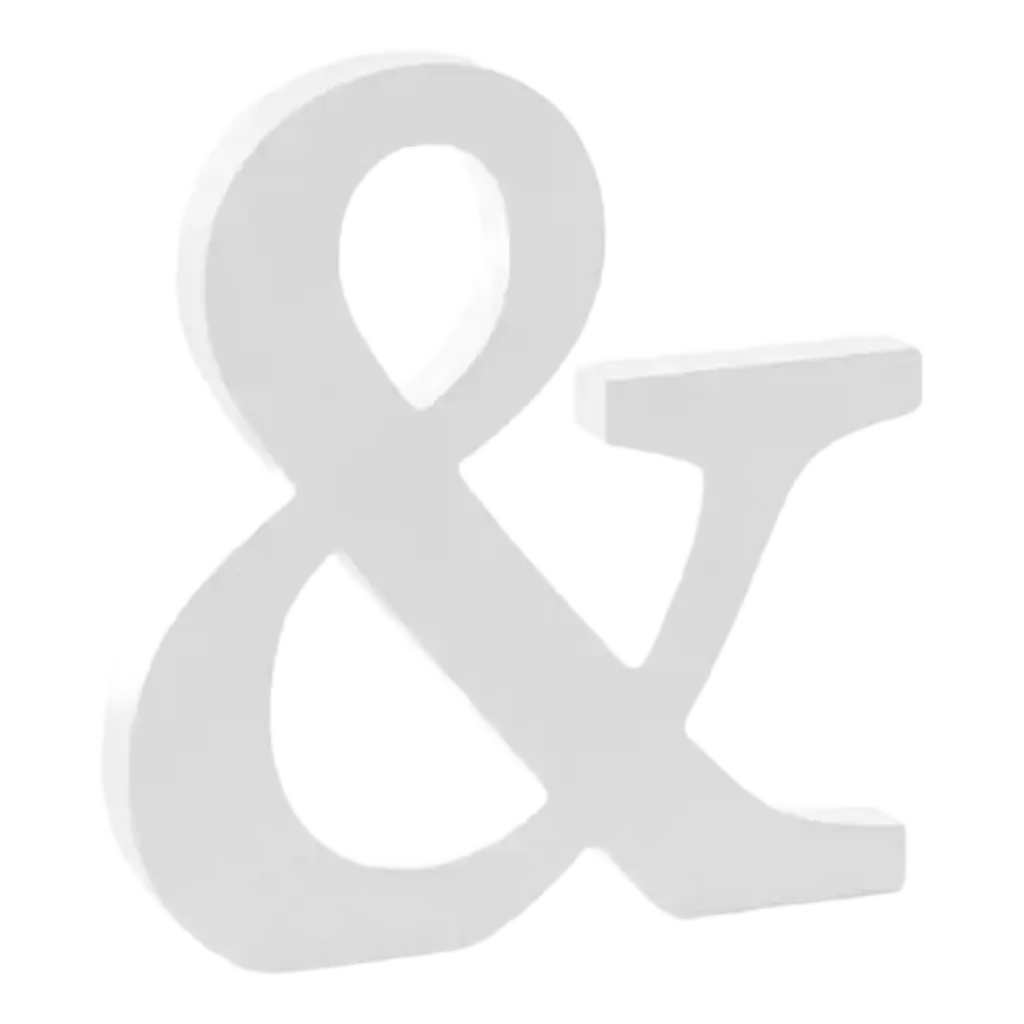 Signe &amp; en Bois Blanc 