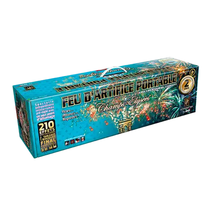 FEU D’ARTIFICE PORTABLE® LUXE PYROTECHNIQUE FRANÇAIS® 2mn