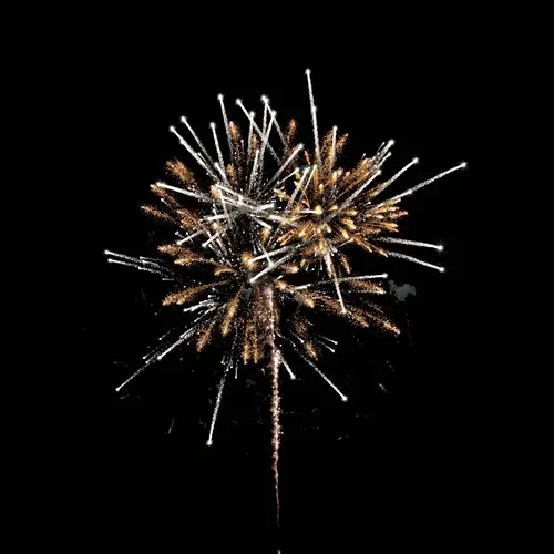 FEU D’ARTIFICE PORTABLE® LUXE FRANÇAIS® OR &amp; ARGENT - 2min
