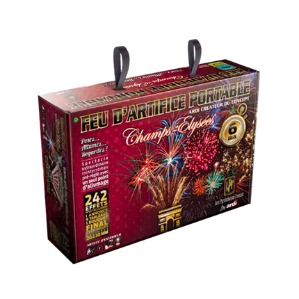 FEU D’ARTIFICE PORTABLE® LUXE PYROTECHNIQUE FRANÇAIS® 6mn