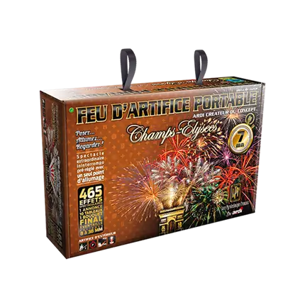 FEU D’ARTIFICE PORTABLE® LUXE PYROTECHNIQUE FRANÇAIS® 7mn