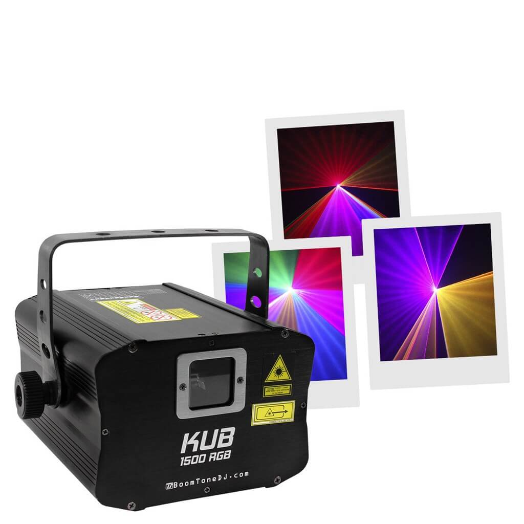 MACHINE LASER MULTICOLORE - KUB 1500 RGB - BOOMTONE DJ