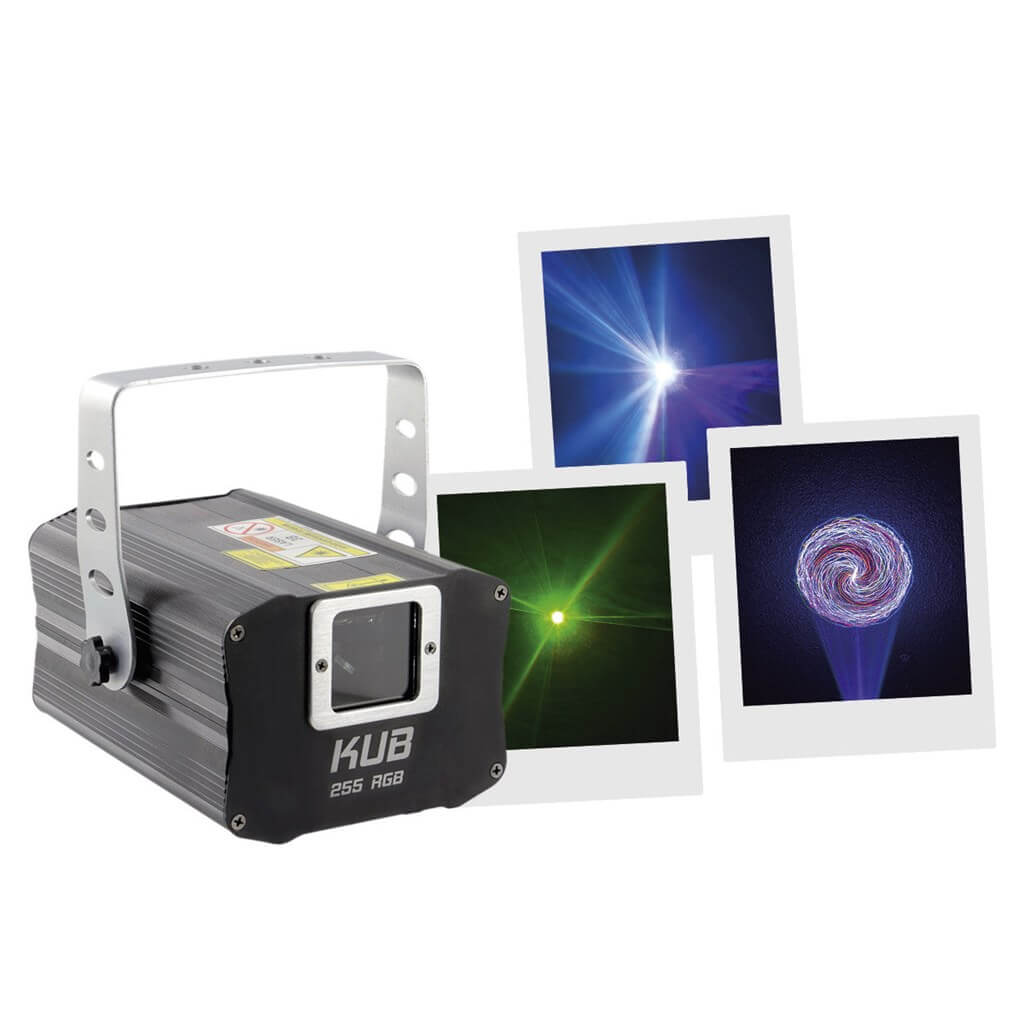 MACHINE LASER MULTICOLORE - KUB 255 RGB - BOOMTONE DJ