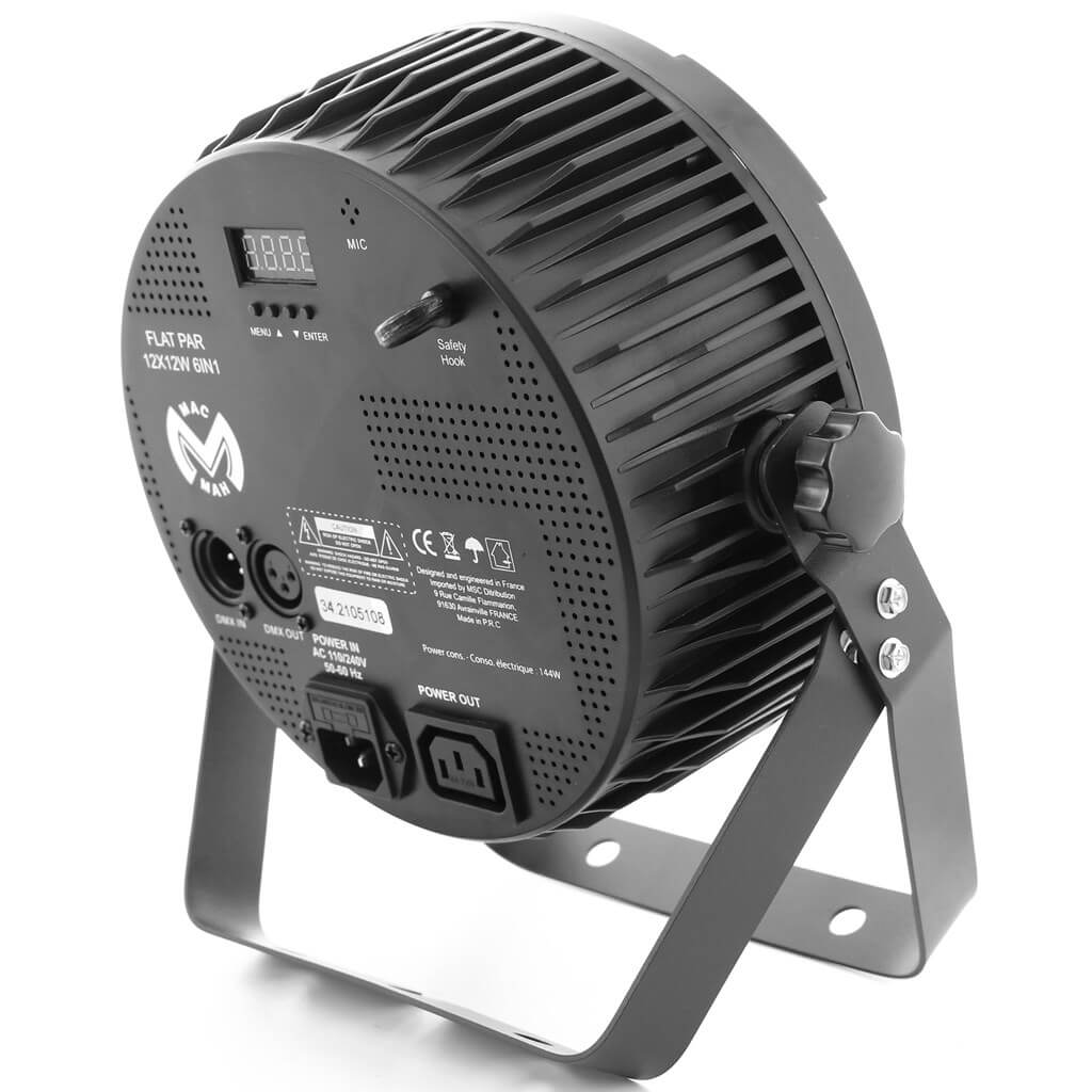MACHINE À LED - FLAT PAR 12X12W 6IN1 - MAC MAH