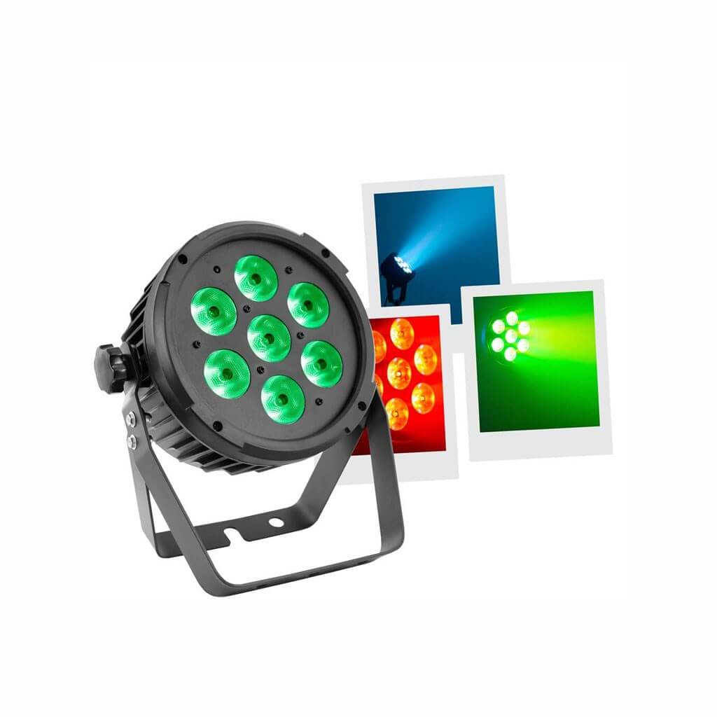 FLAT PAR 7X12W 6IN1 - MAC MAH