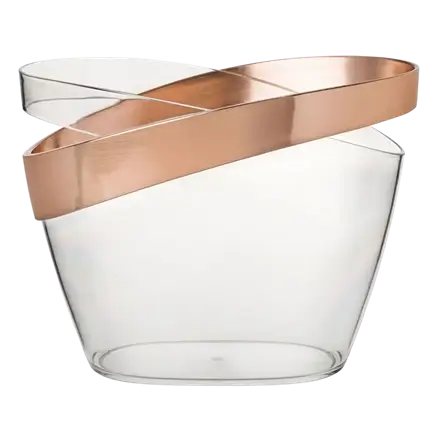 Seau à champagne à bandes de cuivre 30cm