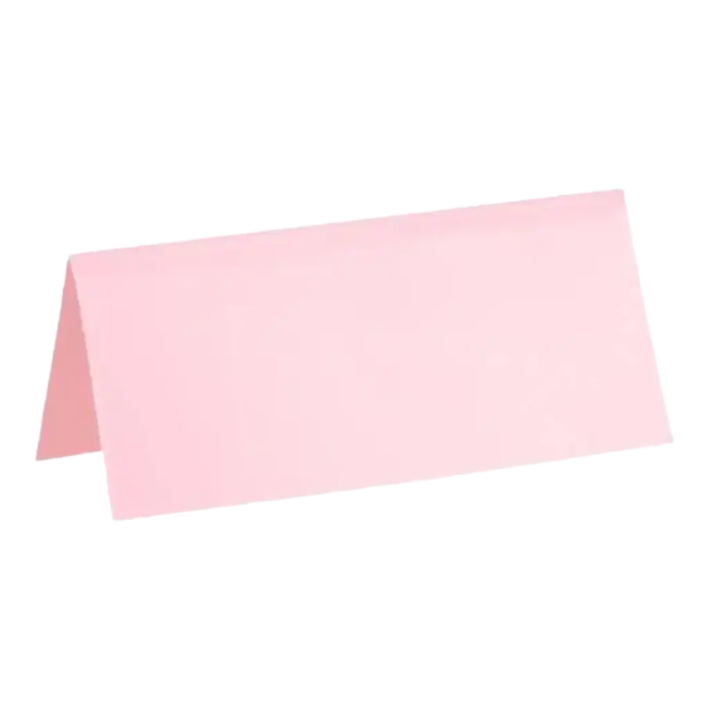 Marque-place rectangle Rose - Lot de 10